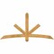Ekena Millwork Alberta Rough Sawn Timber Gable Bracket, Western Red Cedar, 72"W x 36"H x 4"D x 4"F, 12/12 Pitch GBW072X36X0404ALB00RWR - alternate 1